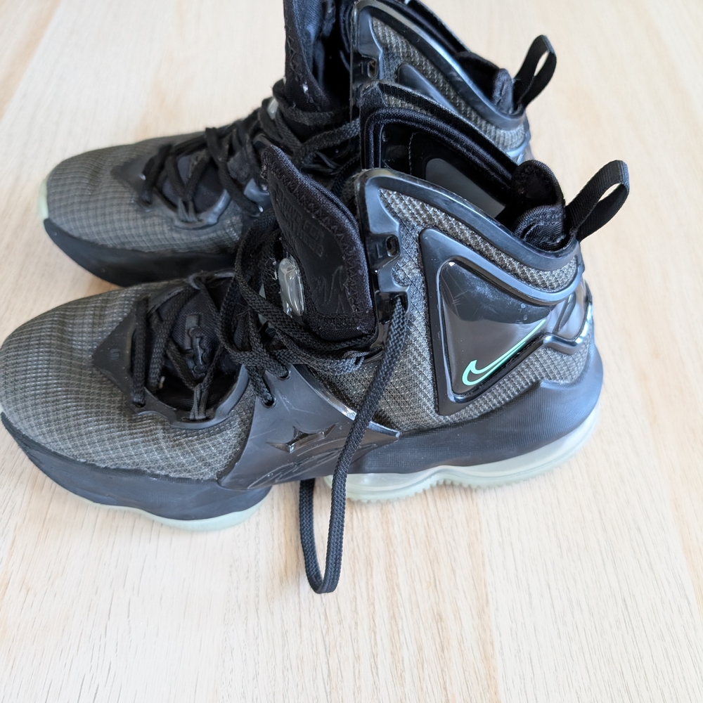 Nike Lebron 15 Black and Mint High-Top Sneakers